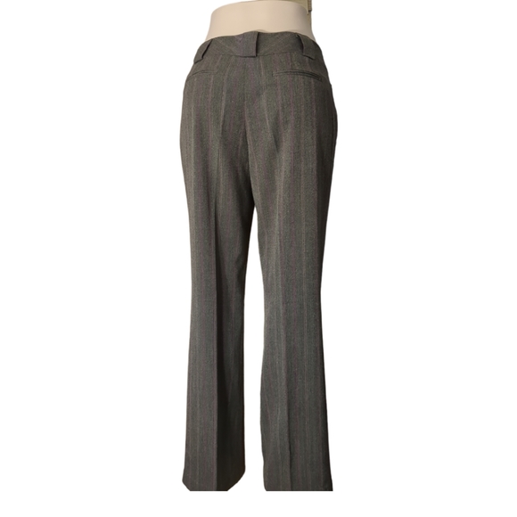 Julie Mitchell Urban Collection Brown and Burgundy Striped Dress Pant Size 8. - Picture 8 of 11